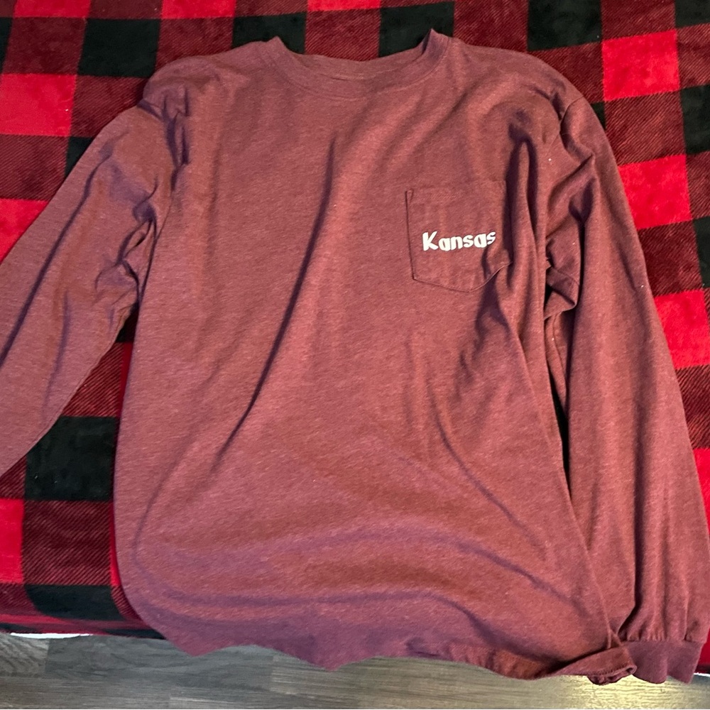 Maroon Kansas long sleeve